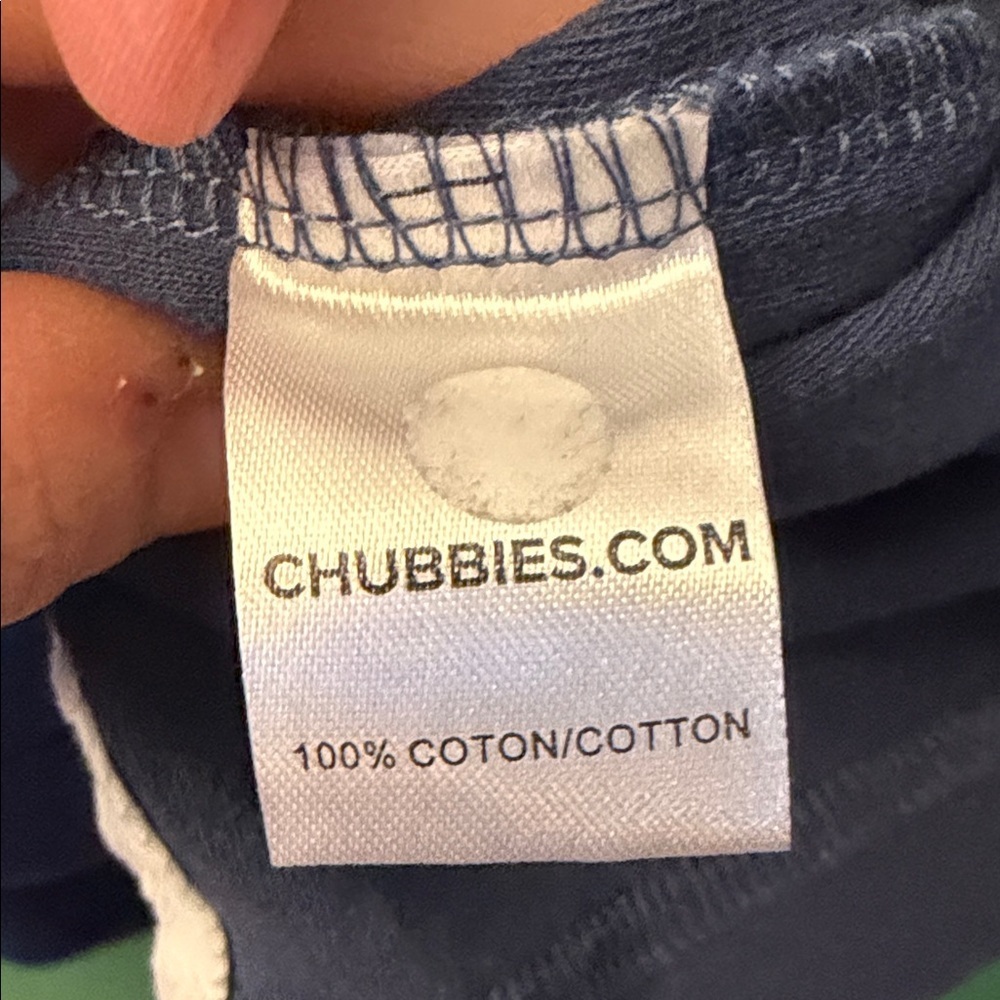 Chubbies The Do Me A Solid Mens L Legacy Rugby Navy Polo Coastal Beach - Picture 3 of 8